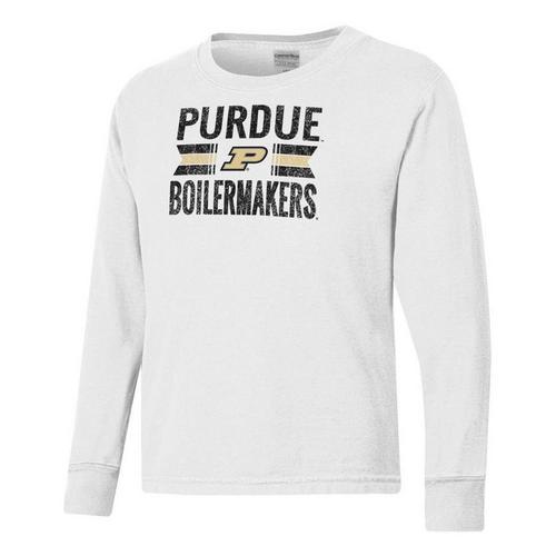 Gear For Sports Kids' Purdue Boilermakers Comfort Wash Long Sleeve T-Shirt - Primary Image