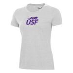 Under Armour Women's Sioux Falls Cougars Logo Performance Cotton T-Shirt - Thumbnail 1 of 2