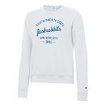 Champion Women's South Dakota State Jackrabbits Powerblend Fleece Crew - Thumbnail 1 of 2