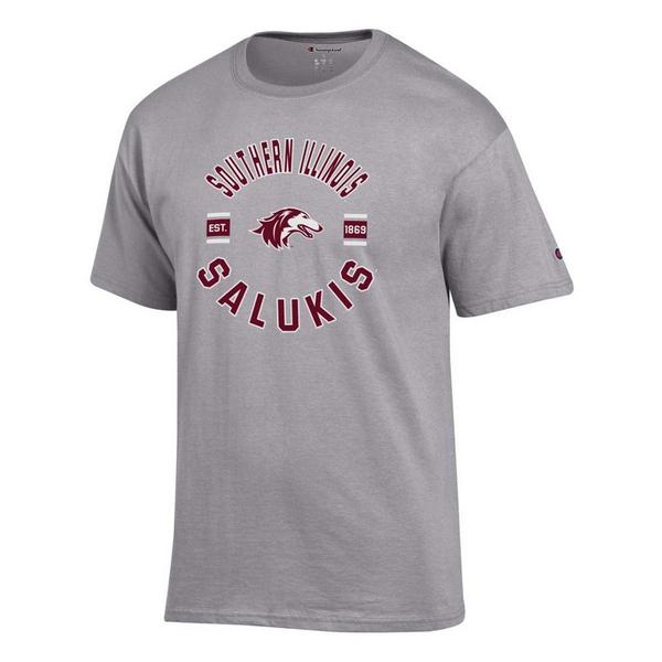 Southern Illinois Salukis Champion Alpha T-Shirt Medium Grey