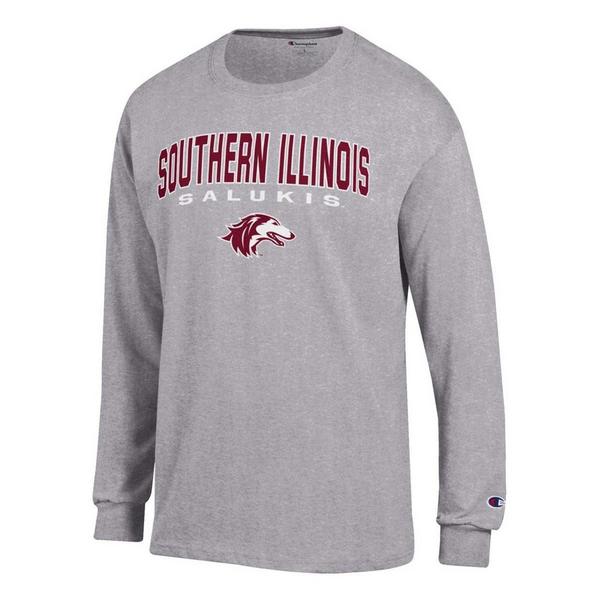 Southern Illinois Salukis Champion Delta T-Shirt Small Grey