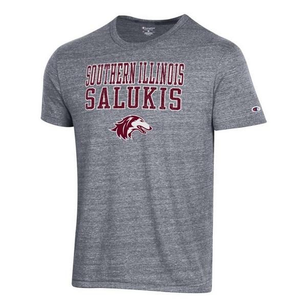 Southern Illinois Salukis Champion Ultimate Triblend T-Shirt 2XLarge Grey
