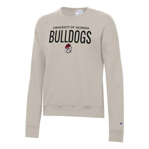 Champion Women's Georgia Bulldogs Powerblend Fleece Crew - Primary Image