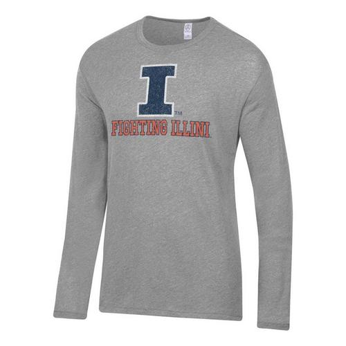 Alternative Apparel Illinois Fighting Illini Logo Keeper Long Sleeve T-Shirt - Primary Image