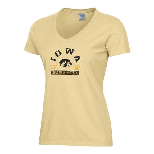 Gear For Sports Women's Iowa Hawkeyes Comfort Wash T-Shirt - Primary Image