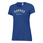 Alternative Apparel Women's Kansas Jayhawks Marshmellow Keepsake T-Shirt - Thumbnail 1 of 2