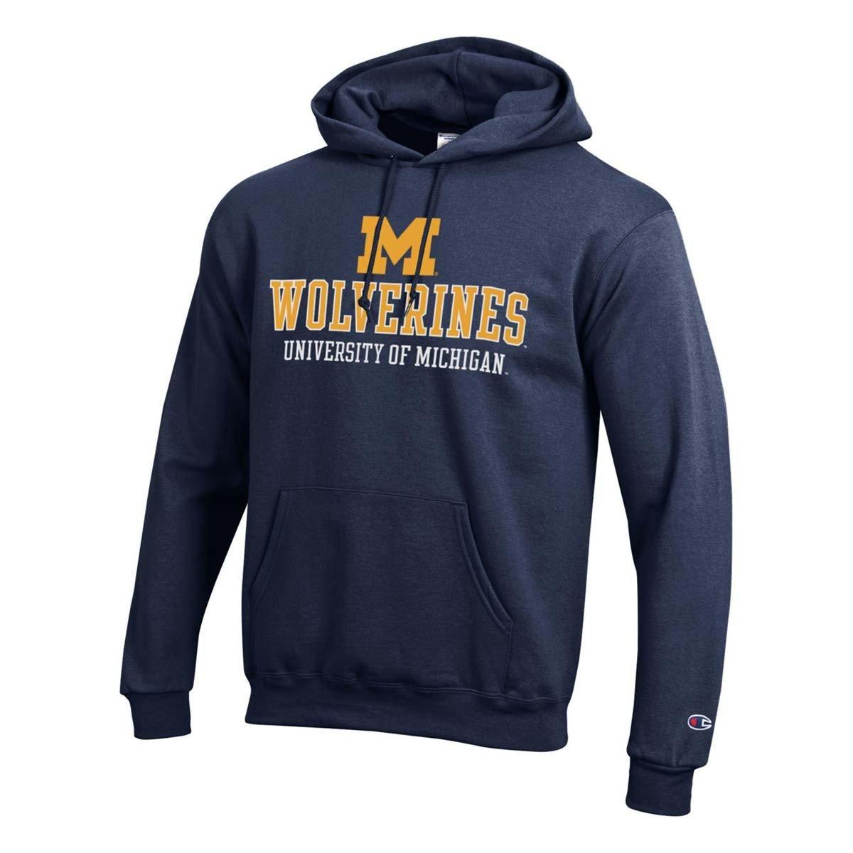 Champion Michigan Wolverines Unisex Eco Powerblend Hoodie