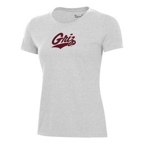 Under Armour Women's Montana Grizzlies Logo Performance Cotton T-Shirt - Primary Image