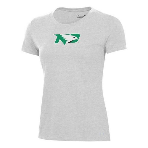 Under Armour Women's North Dakota Fighting Hawks Logo Performance Cotton T-Shirt - Primary Image