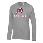 Alternative Apparel Utah Utes Logo Keeper Long Sleeve T-Shirt - Thumbnail 1 of 2