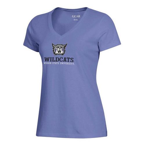 Gear For Sports Women's Weber State Wildcats Gear Big Cotton Mia Soft Tee T-Shirt - Primary Image