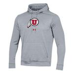 Under Armour Utah Utes Logo Armour Fleece Pullover Hoodie - Thumbnail 1 of 3