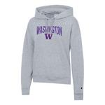 Champion Women's Washington Huskies Powerblend Fleece Hoodie - Thumbnail 1 of 2