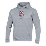 Under Armour Wisconsin Badgers Logo Armour Fleece Pullover Hoodie - Thumbnail 1 of 3