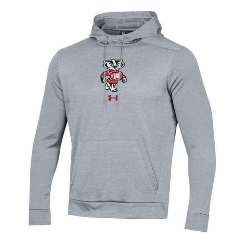 Under Armour Wisconsin Badgers Logo Armour Fleece Pullover Hoodie - Primary Image