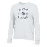Champion Women's UW-Stout Blue Devils Bella Long Sleeve T-Shirt - Thumbnail 1 of 2