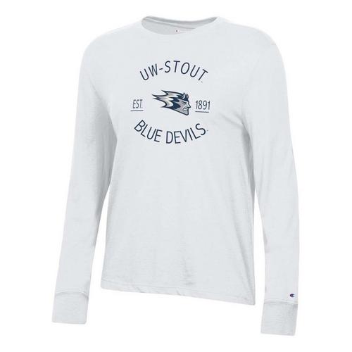 Champion Women's UW-Stout Blue Devils Bella Long Sleeve T-Shirt - Primary Image