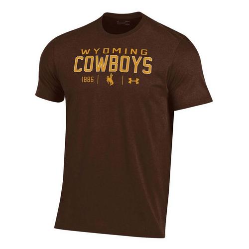 Under Armour Wyoming Cowboys Breaker Performance Cotton T-Shirt - Primary Image