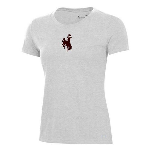 Under Armour Women's Wyoming Cowboys Logo Performance Cotton T-Shirt - Primary Image
