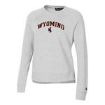 Under Armour Women's Wyoming Cowboys Arched Rival Fleece Crew - Thumbnail 1 of 2