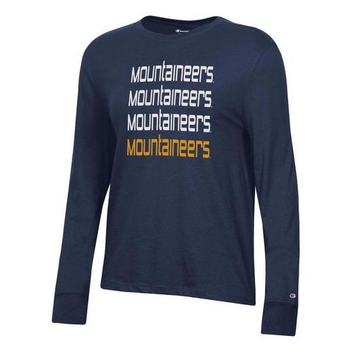 Champion Women's West Virginia Mountaineers Eevee Long Sleeve T-Shirt - Primary Image