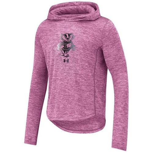 Under Armour Girls' Wisconsin Badgers Dejean Hoodie - Primary Image