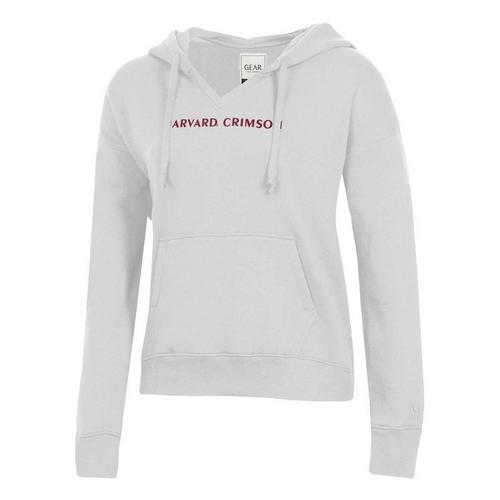 Gear For Sports Women's Harvard Crimson Linnea Iced Big Cotton Hoodie - Primary Image
