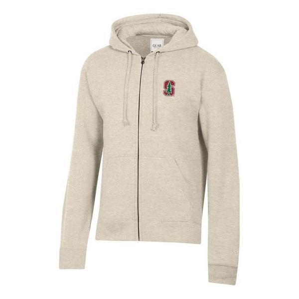 Stanford Cardinal Gear For Sports Full Zip 2XLarge Oatmeal
