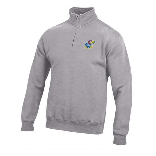Gear For Sports Kansas Jayhawks Almond Big Cotton 1/4 Zip - Primary Image