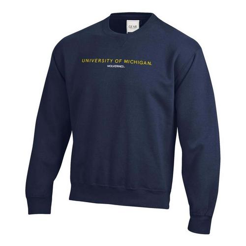 Gear For Sports Michigan Wolverines Waterloo Big Cotton Crew - Primary Image