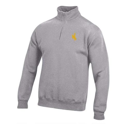 Gear For Sports Wyoming Cowboys Almond Big Cotton 1/4 Zip - Primary Image