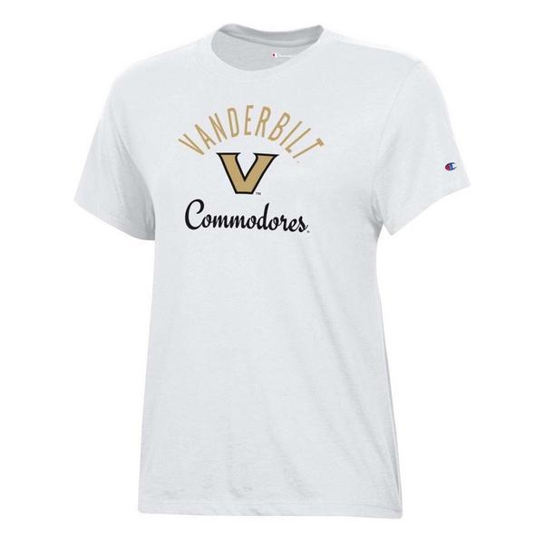 Vanderbilt Commodores Champion Women's Core T-Shirt Medium White