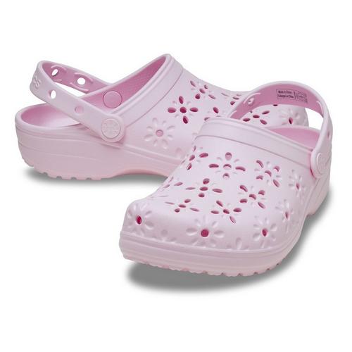 Crocs Classic Floral Cut Out Clogs - Primary Image