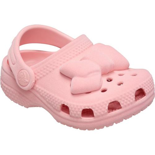 Little Kids' Crocs Littles Velvet Bow Clogs - Primary Image