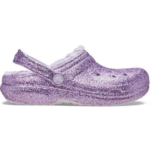 Little Kids' Crocs Classic Lined Chunky Glitter Clogs - Primary Image