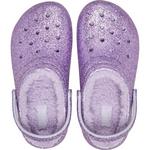 Little Kids' Crocs Classic Lined Chunky Glitter Clogs - Thumbnail 2 of 6