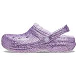 Little Kids' Crocs Classic Lined Chunky Glitter Clogs - Thumbnail 4 of 6