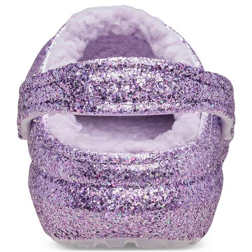 Little Kids' Crocs Classic Lined Chunky Glitter Clogs - Primary Image