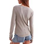 Women's Free People We The Free Jamie Long Sleeve Henley - Thumbnail 2 of 3