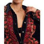 Women's Free People We The Free One Night Velvet Long Sleeve Button Up Shirt - Thumbnail 3 of 3