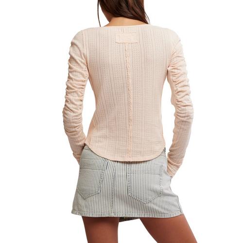 Women's Free People Hope Long Sleeve Scoop Neck Henley - Primary Image