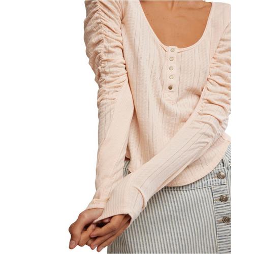 Women's Free People Hope Long Sleeve Scoop Neck Henley - Primary Image