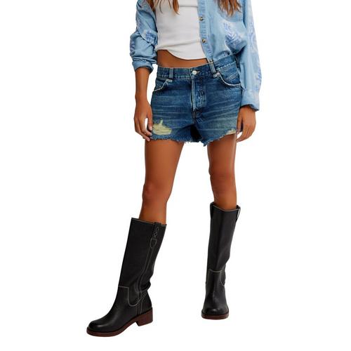 Women's Free People We The Free Now Or Never Jean Shorts - Primary Image