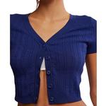 Women's Free People Cassie Cardi V-Neck Crop Top - Thumbnail 4 of 4