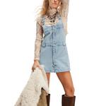 Women's Free People We The Free Edie Denim Shift Dress - Thumbnail 1 of 4