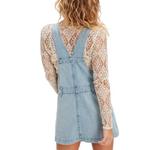 Women's Free People We The Free Edie Denim Shift Dress - Thumbnail 2 of 4