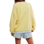 Women's Free People Classic Striped Oversized Crewneck Sweatshirt - Thumbnail 3 of 5