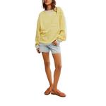 Women's Free People Classic Striped Oversized Crewneck Sweatshirt - Thumbnail 5 of 5
