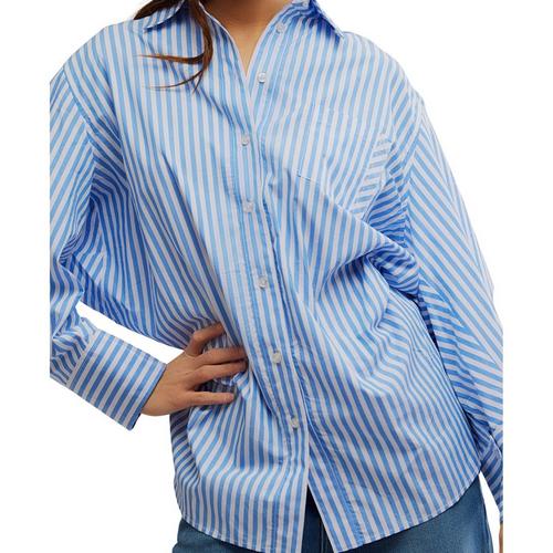 Women's Free People Sabine Striped Articulated Long Sleeve Button Up Shirt - Primary Image