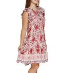 Women's Mikarose The Laureliain Notch Neck Shift Dress - Thumbnail 2 of 3